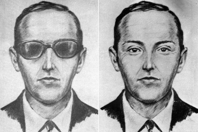 Leta 1971 je uspešno izpeljal enega najbolj drznih zločinov v zgodovini, ki danes velja za zadnji nerešeni primer letalskega piratstva. Njegovega pravega imena ne pozna nihče, dokumenti ameriške obveščevalne agencije FBI, ki ga je lani prenehala aktivno loviti po kar 45 letih preiskave, pa mu pravijo D.B. Cooper.  | Foto: FBI