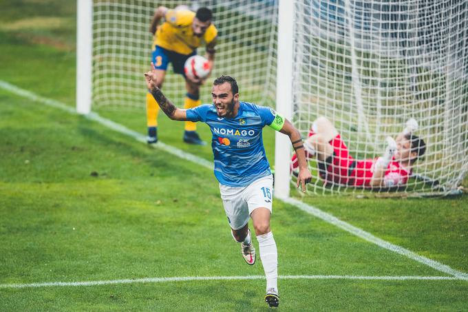 Veselje Vanje Drkušića po zadetku v 75. minuti, njegovim drugim v tej sezoni. | Foto: Grega Valančič/Sportida