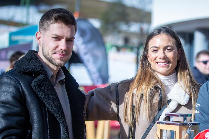Manca Šepetavc | Manca Šepetavc s partnerjem Dorianom na VIP-dogodku pred Pokalom Vitranc leta 2024. | Foto Gaja Hanuna