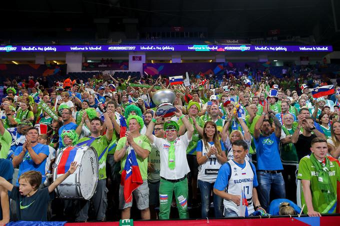 "Kdor ne skače, ni Sloven'c," je stalno odmevalo tudi med EuroBasketom 2017. | Foto: Sportida