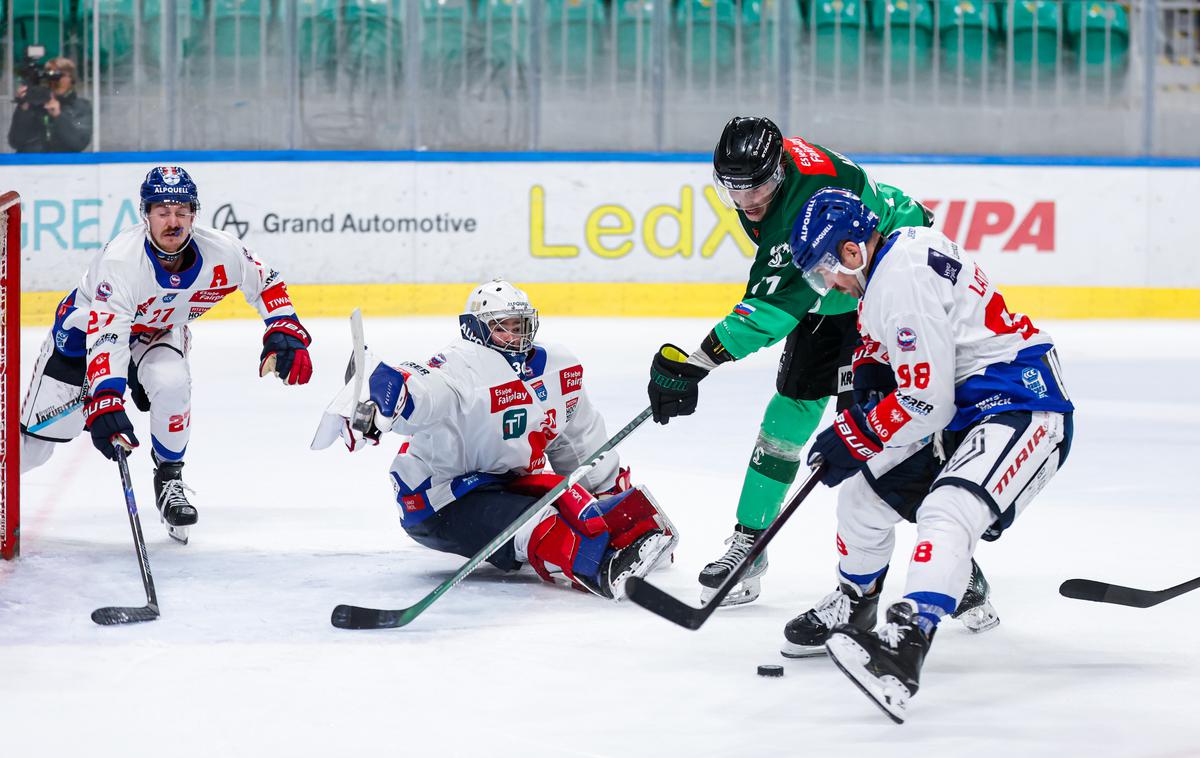 Liga ICE: HK Olimpija - Innsbruck, Hala Tivoli | Innsbruck je še drugič v sezoni premagal Olimpijo, tokrat po podaljšku s 6:5 v Tivoliju. | Foto Aleš Fevžer