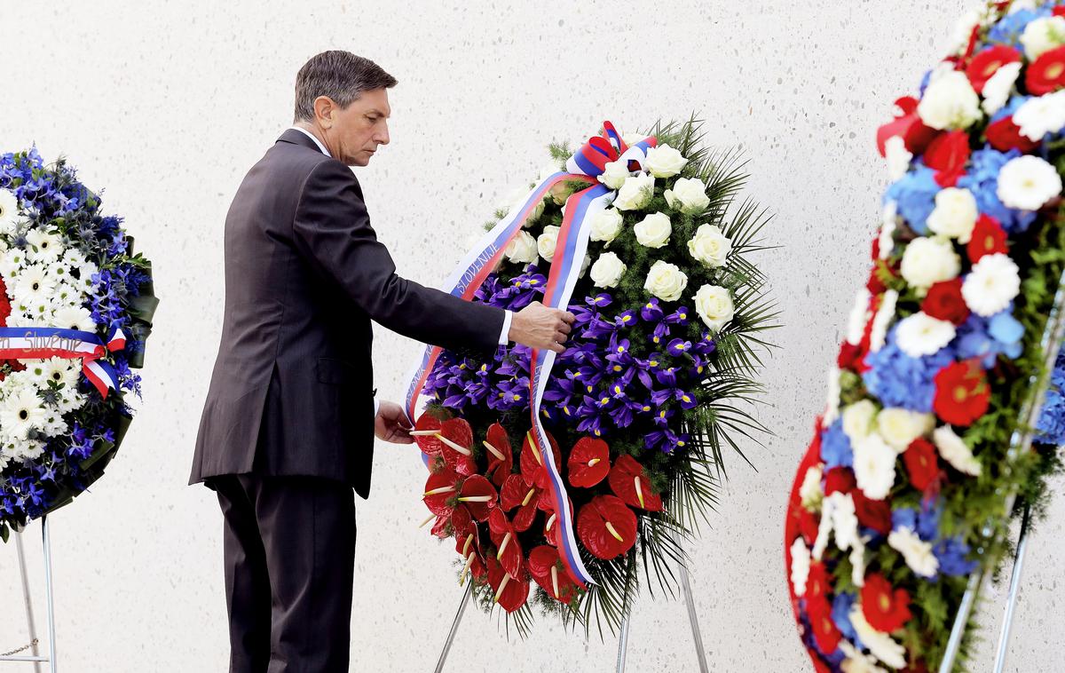 Borut Pahor spomin druga svetovna vojna | Foto STA