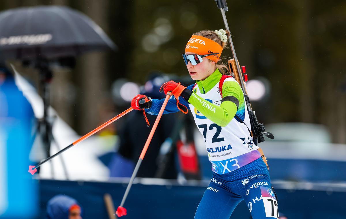 biatlon, Pokljuka, Lena Repinc | Lena Repinc se ne znajde dobro le v biatlonu, temveč tudi na kolesu. | Foto Aleš Fevžer