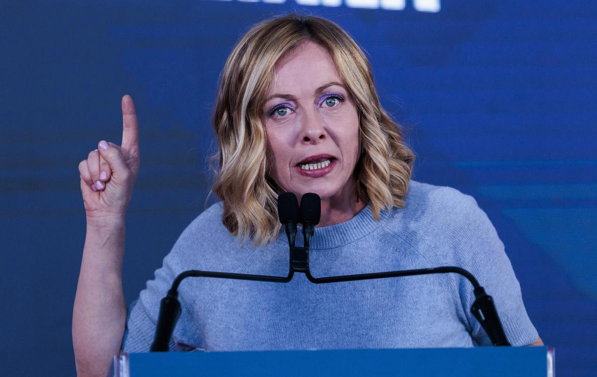 Giorgia Meloni | Italijanska premierka in voditeljica desničarskih Bratov Italije Giorgia Meloni si želi večji vpliv v Evropi, to pa najverjetneje ni všeč nemškim socialdemokratom. | Foto Guliverimage