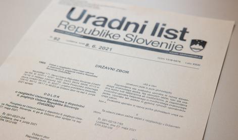 Vlada razmišlja o likvidaciji Uradnega lista