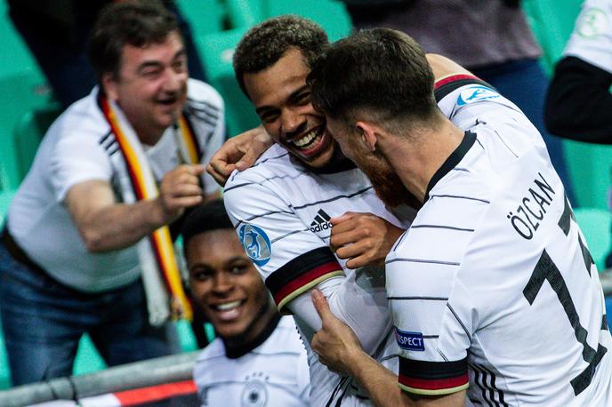 evropsko prvenstvo do 21 let, finale, Nemčija Portugalska | Lukas Nmecha je dosegel zmagoviti zadetek v 49. minuti. | Foto Grega Valančič/Sportida