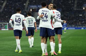 PSG spet na vrhu, Marseille v zadnjih minutah zapravil zmago