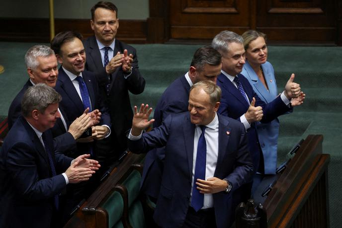poljski parlament | Premier Donald Tusk je po objavi volilnih izidov dejal, da bo vlada sodelovala z novim predsednikom, kjer bo to potrebno in mogoče, kar pa bo "zahtevalo enotnost in pogum celotne koalicije". | Foto Reuters