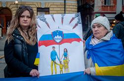 Na Kongresnem trgu shod v podporo Ukrajini #foto #video
