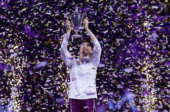 Ribakina prek Sabalenke do premierne zmage na zaključnem turnirju WTA