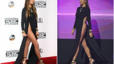 Chrissy Teigen na American Music Awards dražila z obleko, ki razgalja