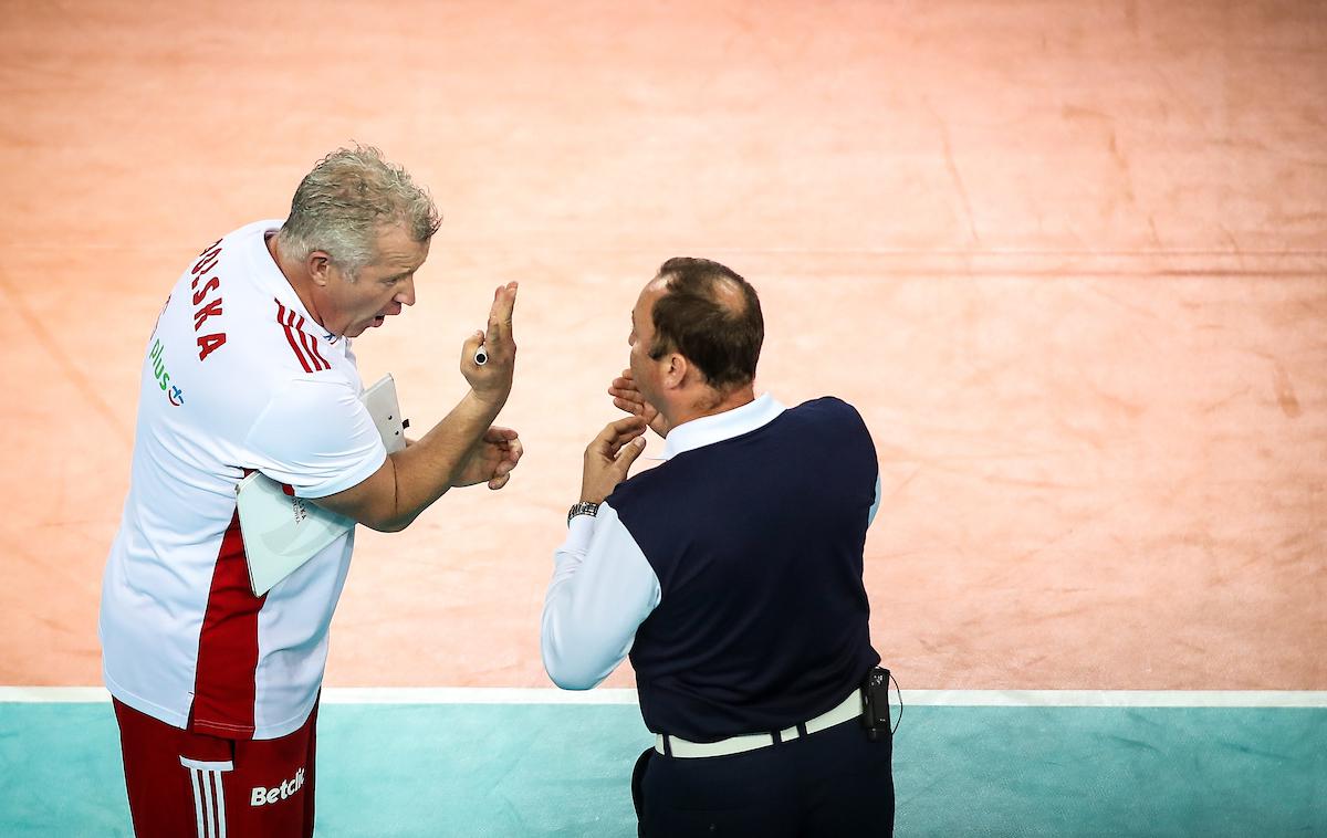 EuroVolley 2019: Slovenija - Poljska | Poljski selektor Vital Heynen je obžaloval izgubljen prvi niz. | Foto Matic Klanšek Velej/Sportida