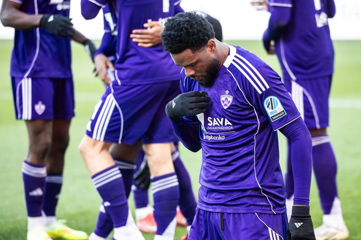Maribor je povedel z golom Benjamina Tetteha. | Foto: Jure Banfi