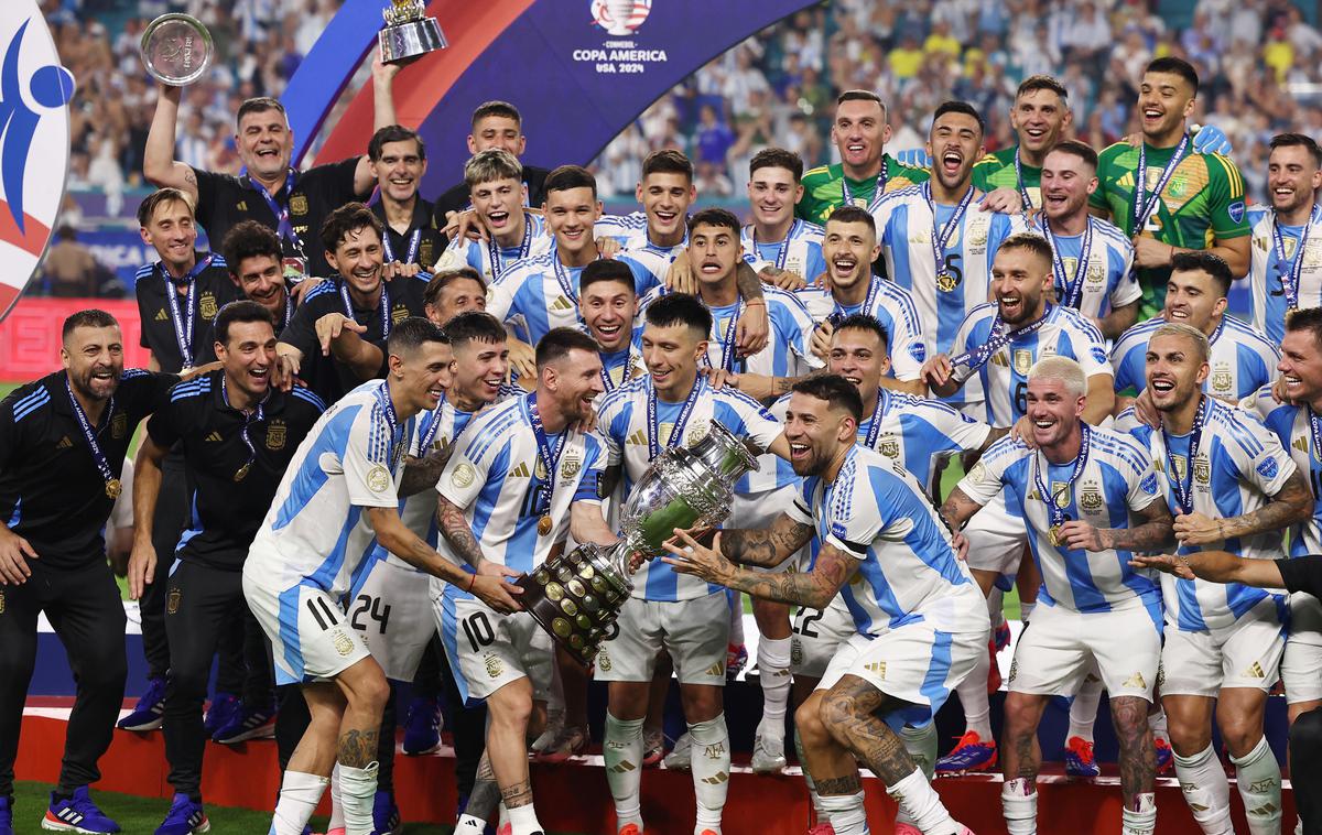 Argentina prvak 2024 | Argentina je v noči na ponedeljek osvojila Copo America. | Foto Reuters