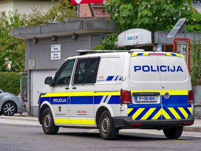 Moški pred vladno palačo prinesel orožje, posredovala policija