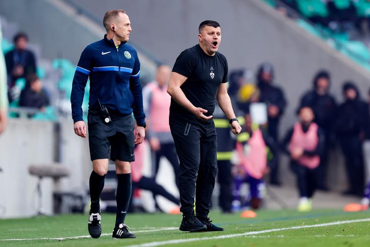 Trener Maribora je bil bolj zadovoljen s predstavo svojih varovancev v drugem kot pa prvem polčasu. | Foto: Filip Barbalić