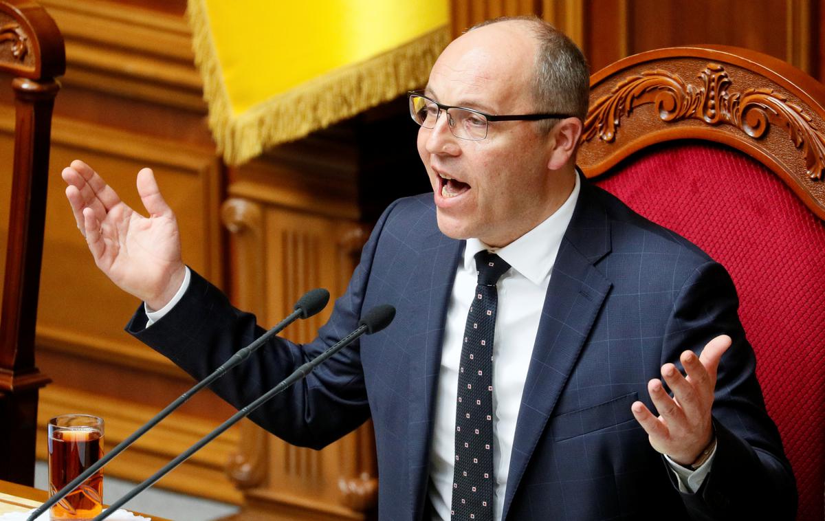 Andrij Parubij | Andrij Parubij je bil predsednik parlamenta od leta 2016 do 2019 in je sodeloval v proevropskih gibanjih v Ukrajini. | Foto Reuters