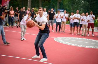 Goran Dragić odprl prvo pametno igrišče v Sloveniji #video