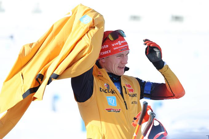 Benedikt Doll je mlajšemu od norveških bratov Boe preprečil 76. zmago v karieri. | Foto: Guliverimage