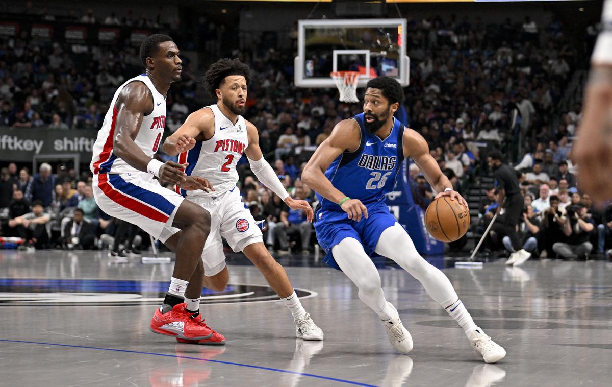 Dallas Mavericks Spencer Dinwiddie | Spencer Dinwiddie je imel z 31 točkami svojo najboljšo tekmo v sezoni. | Foto Reuters