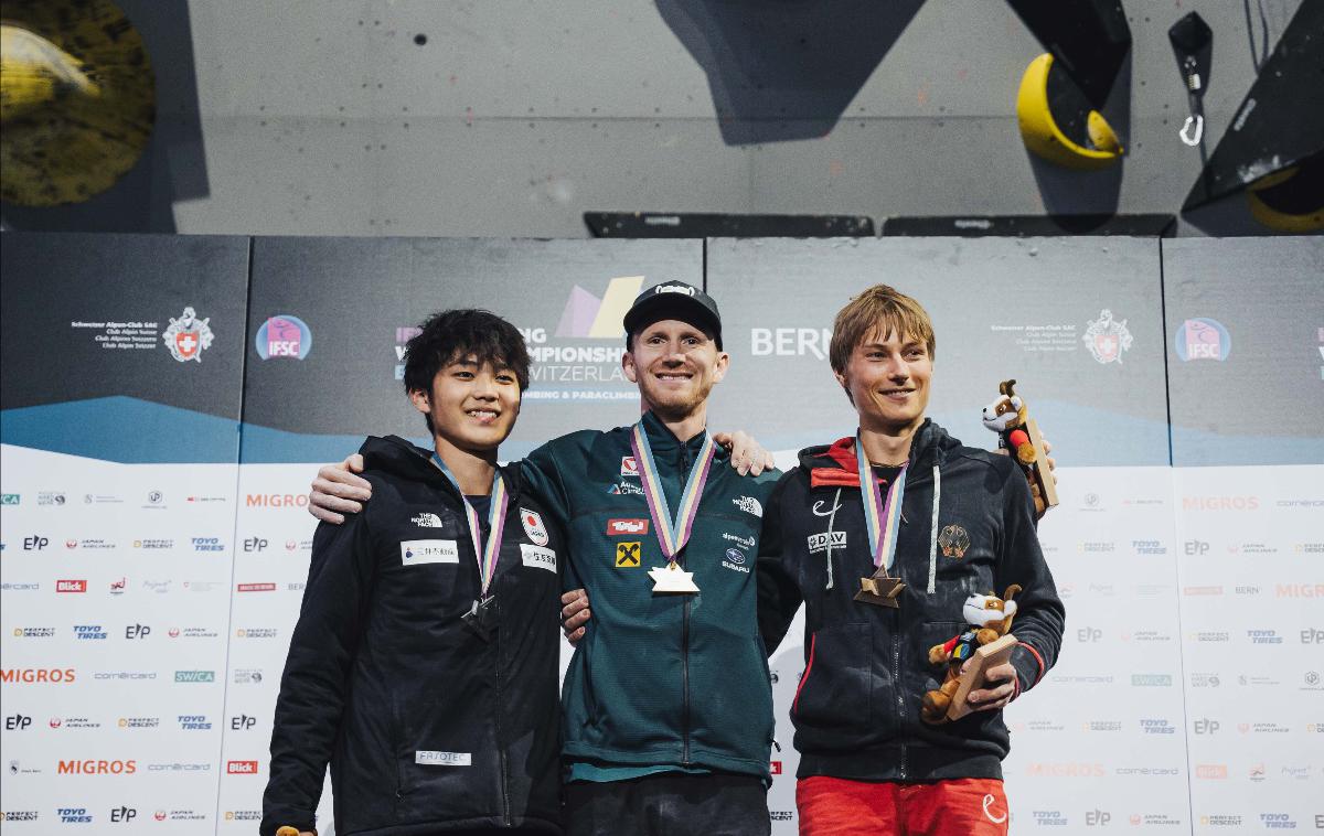 Jakob Schubert, SP Bern težavnost | Jakob Schubert je osvojil naslov svetovnega prvaka že četrtič. | Foto Lena Drapella/IFSC