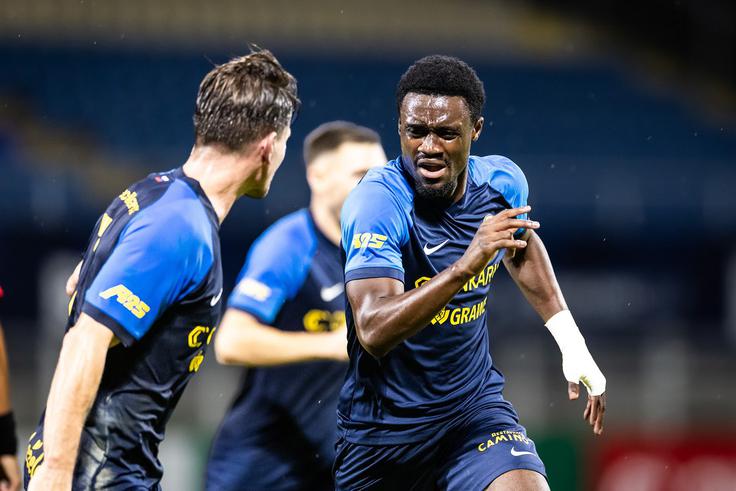 Yaya Dukuly je po evropskem dosegel še prvi prvoligaški zadetek. | Foto: Jure Banfi