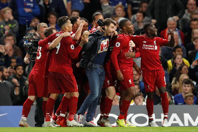 Liverpool | Nogometaši Liverpoola so v predzadnji minuti derbija angleškega prvenstva pokvarili načrte Chelseaju.  | Foto Reuters