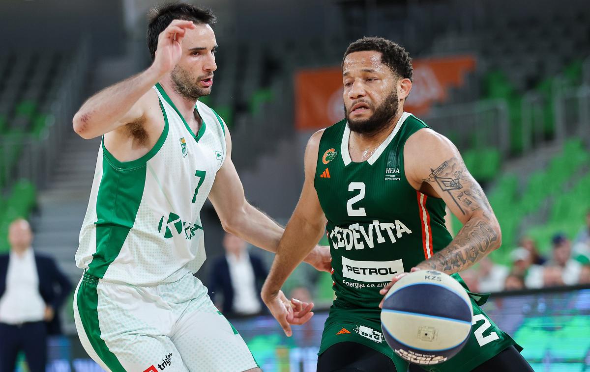 Cedevita Olimpija Krka | Cedevita Olimpija bo imela danes na voljo drugo zaključno žogo za osvojitev 22. naslova državnih prvakov. | Foto Filip Barbalić