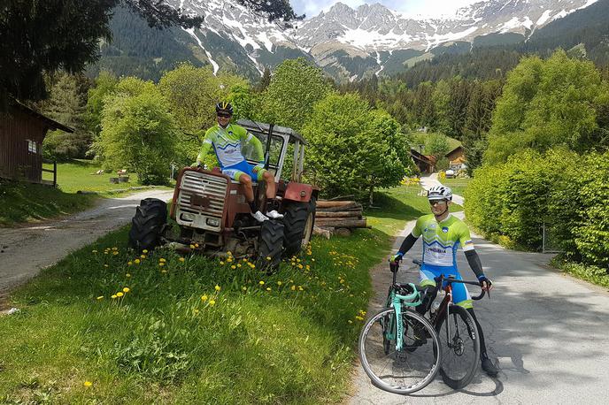 Primož Roglič | Primož Roglič in selektor Andrej Hauptman sta že v začetku maja preverila traso svetovnega prvenstva v Innsbrucku. | Foto Facebook