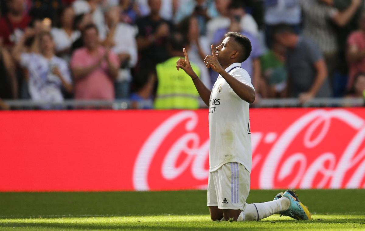 Rodrygo | Brazilec Rodrygo je prinesel Realu pomembno zmago, s katero je ohranil prvo mesto. | Foto Reuters