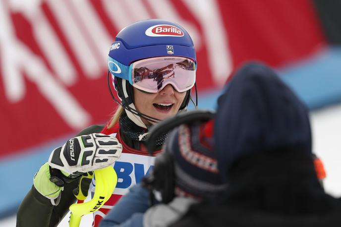 Mikaela Shiffrin | Mikaela Shiffin slavi še drugo slalomsko zmago v sezoni. | Foto Guliver/Getty Images