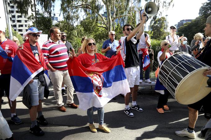 Srbskega teniškega zvezdnika v Avstraliji podpira močna srbska diaspora. | Foto: Guliverimage/Vladimir Fedorenko
