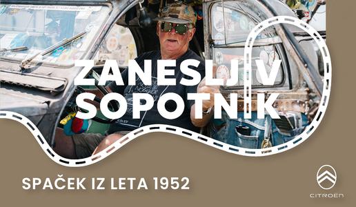 82-letni Anglež v Sloveniji z avtom, ki ga danes skorajda ni več mogoče videti