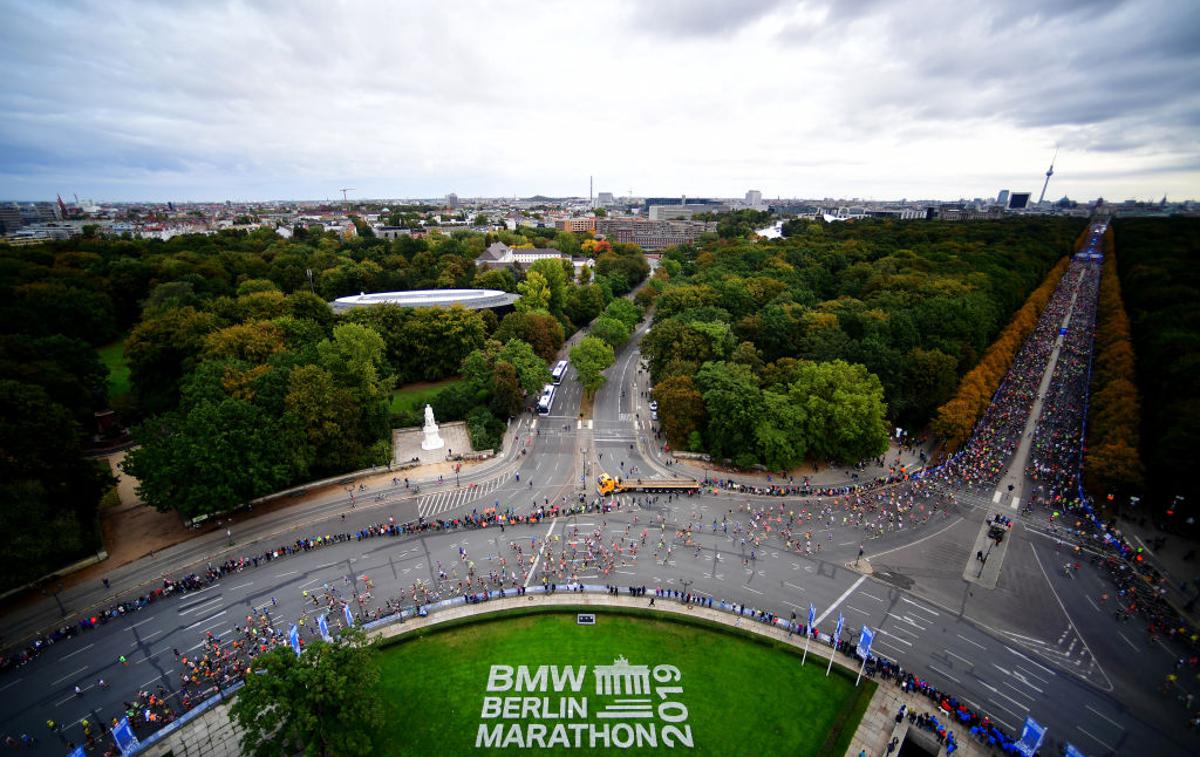 Berlinski maraton | V Nemčiji je do 24. oktobra prepovedano zbiranje več kot pet tisoč ljudi, zato organizatorji iščejo nov termin ali novo obliko letošnje izvedbe berlinskega maratona. Kaj to pomeni za izvedbo ljubljanskega maratona? | Foto Getty Images