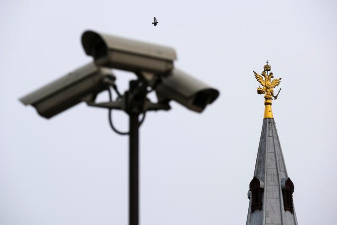V skoraj dvanajstmilijonski Moskvi ocenjujejo, da je postavljenih okrog sto tisoč nadzornih kamer. | Foto: Reuters