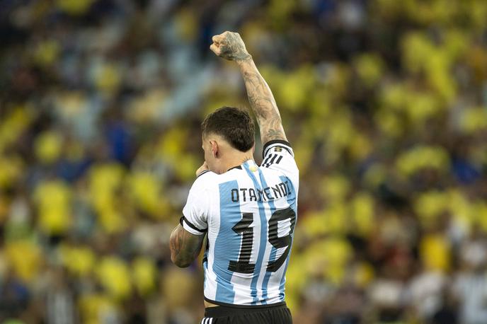 Nicolas Otamendi | Nicolas Otamendi je med štirimi argentinskimi nogometaši, ki so sodelovali pri osvojitvi naslova svetovnega prvaka leta 2022 in bodo v argentinski ekipi na olimpijskem turnirju v Parizu | Foto Guliverimage