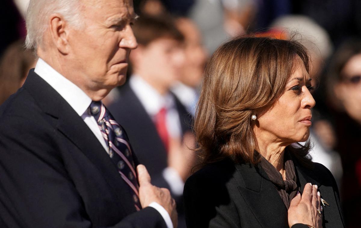 Joe Biden in Kamala Harris | Na seznamu so tudi nekateri posamezniki, ki so sodelovali v preiskavah proti Trumpu.  | Foto Reuters