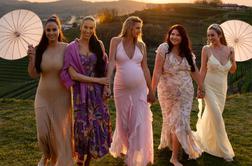 Tina Gaber Golob v idiličnih Brdih na zabavi za bodočo mamo