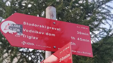 Protestniki uničevali markacije okoli Triglava. "To je vandalsko in nespoštljivo." #foto