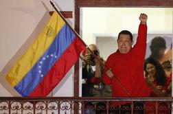 Hugo Chavez še četrtič izvoljen za predsednika