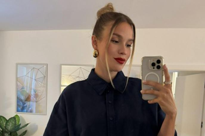 Anamaria Goltes | Anamaria Goltes se je naziva mamica prvič razveselila konec novembra 2023. | Foto Instagram/Anamaria Goltes