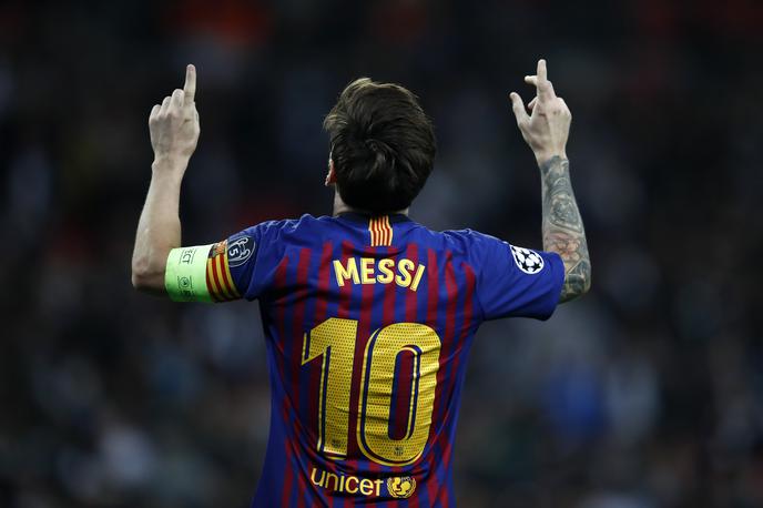 Lionel Messi | Messi je z dvema zadetkoma pokopal Tottenham. | Foto Getty Images