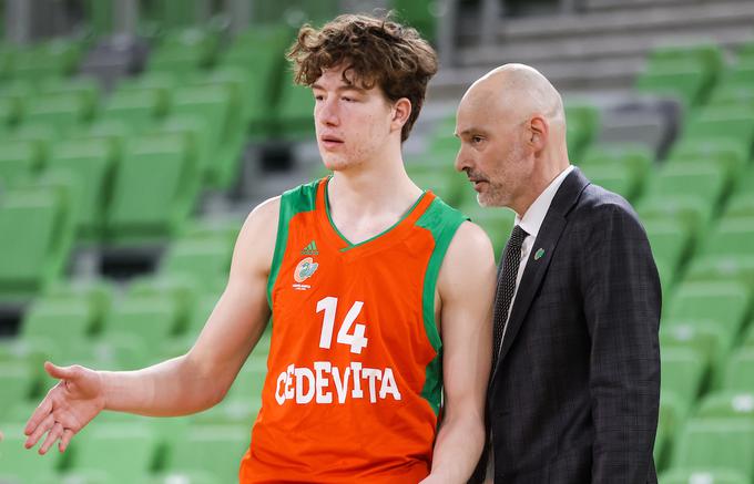 Devetnajstletni Žiga Daneu je član Cedevite Olimpije. Za ekipo mladi igra v tretji slovenski ligi in je tretji strelec v tem tekmovanju. | Foto: Vid Ponikvar