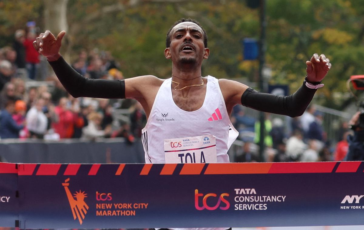 Tamirat Tola | Etiopijec Tamirat Tola je postavil najboljši čas v zgodovini newyorških maratonov. | Foto Reuters