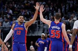 Tudi v NBA težave zaradi vremena, Detroit Pistonsi zlahka do zmage