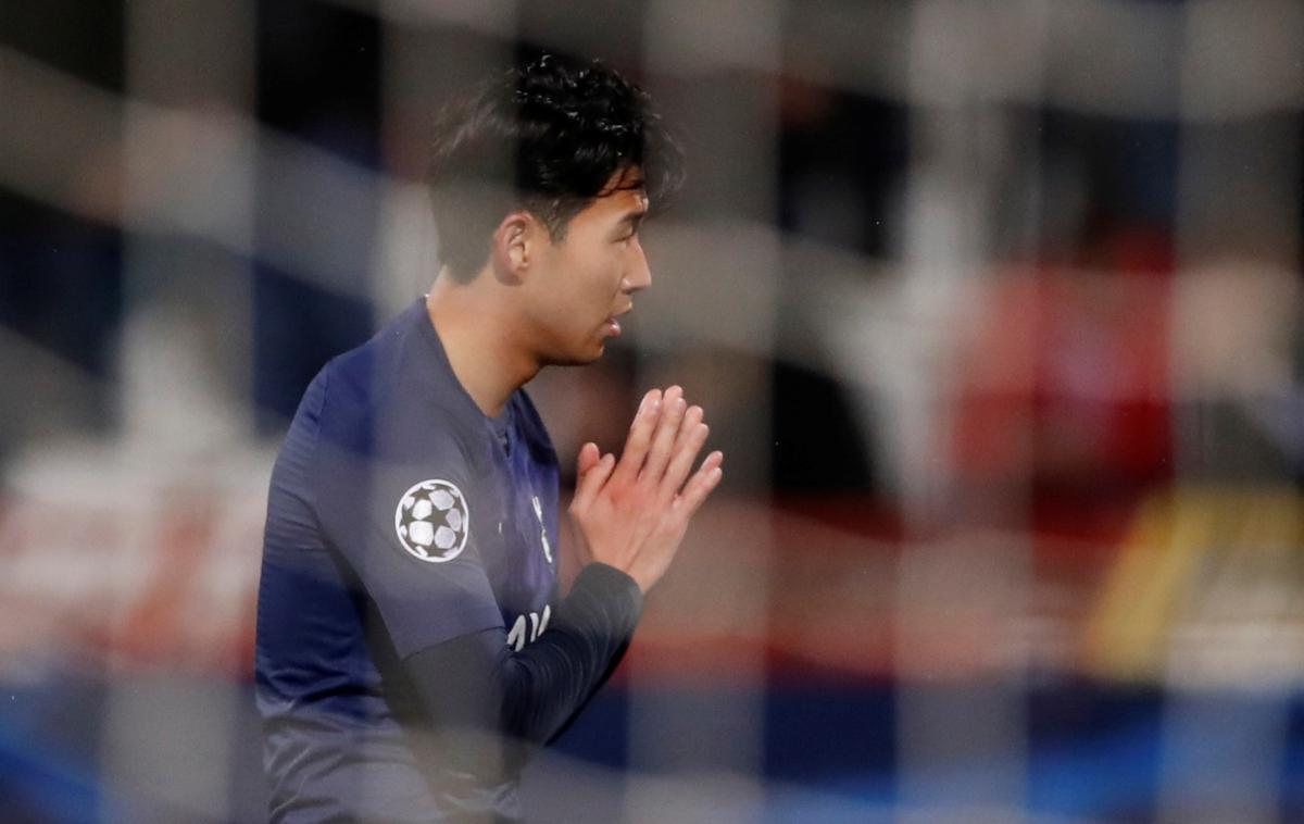 heung Tottenham | Son Heung-min se je v Beogradu opravičil Andreju Gomesu. | Foto Reuters