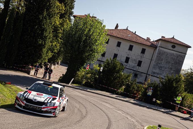 Nikolay Gryazin (VW polo R5) zanesljivo vodi v Novi Gorici. | Foto: WRC Croatia