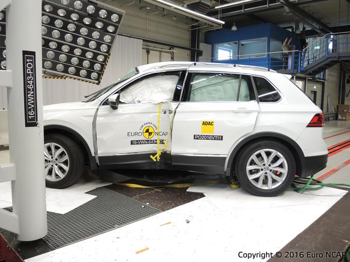 Euro NCAP - varnostni testi junij 2016: Alfa Romeo giulia, Volkswagen tiguan, Seat ateca | Foto: EuroNCAP