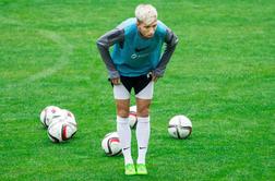Kevin Kampl treniral, a ni zdržal do konca