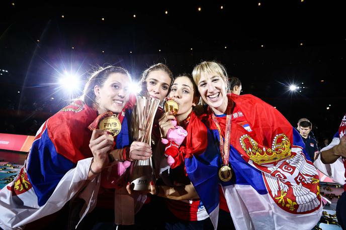 Srbija odbojka ženske | Srbkinje se veselijo naslova svetovnih prvakinj. | Foto FIVB